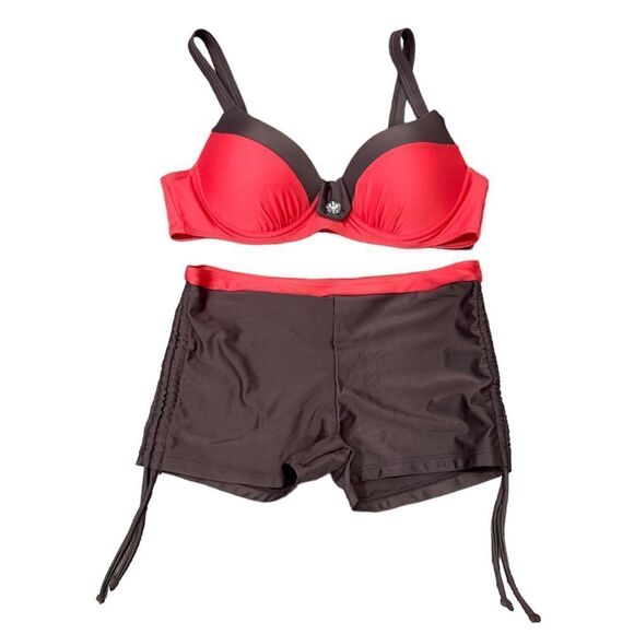 NWOT Pink and Purple Bikini Set - Picture 1 of 4